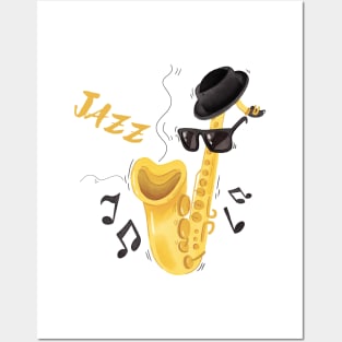 Jazz and Saxophone day Posters and Art